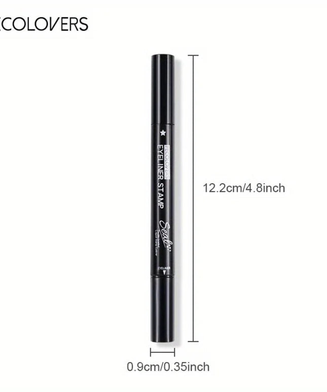 7 Styles Eyeliner Stamp Pen Red Black Liquid Eyeliner Pen Double-ended Lazy Eye Liner Pencil Fast Drying Waterproof Eye Makeup
