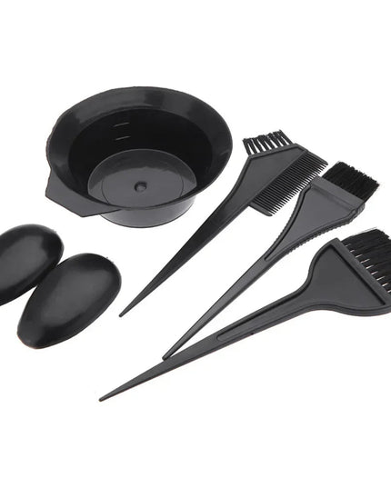 5/22Pcs Set Home Salon Hair Dyeing Brush Hair Dyeing Cream Bowl Coloring Brush Comb Earcap Clips Dyeing Cape Kits Hair Tint Tool
