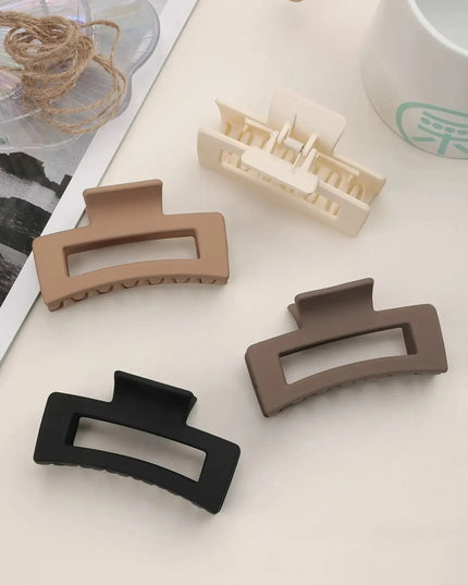 4Pcs Set Women Girls Claw Clips Coffee Black Hair Claw Nonslip Crab Hairpins Barrette Fashion Hair Accessories Gifts