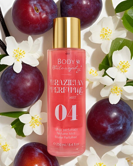 Women's Brazilian Perfume, 250ml Body & Hair Mist, Vanilla Uplifting Fragrance, Long Lasting Floral Fruity Gourmand Scent Spray