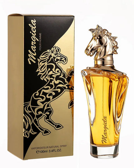 100ml Arabian Horse Head Men's Perfume Lasting Fragrance Ebony Cologne Body Spray Oriental Strong Fragrance Dating Pheromone New