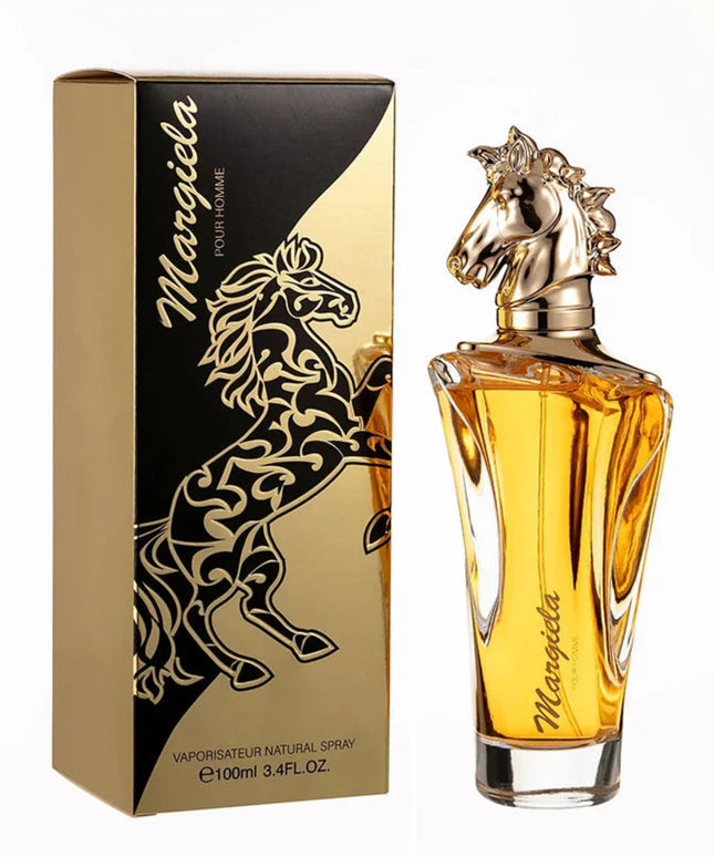 100ml Arabian Horse Head Men's Perfume Lasting Fragrance Ebony Cologne Body Spray Oriental Strong Fragrance Dating Pheromone New