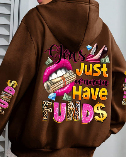 Plus Size - Plus Size - Women'S Plus Size "Money Moves" Graphic Hoodie - Cozy Long-Sleeve Sweatshirt with Pockets, Casual Fall/Winter Design, Black with Pink & White Lettering, Comfortable Pullover for Casual Attire, Casual W