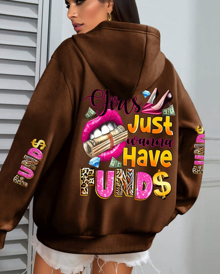 Plus Size - Plus Size - Women'S Plus Size "Money Moves" Graphic Hoodie - Cozy Long-Sleeve Sweatshirt with Pockets, Casual Fall/Winter Design, Black with Pink & White Lettering, Comfortable Pullover for Casual Attire, Casual W