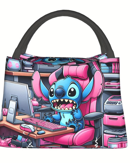 1pc, Stitch Pattern, Portable And Reusable Refrigerated Bag, Insulated Lunch Bag, Suitable for Home, Restaurant, Office, Outdoor Use. Suitable Birthday And Holiday Gifts for Friends, Teenagers, And Family.